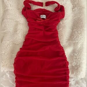 Oh Polly Red Mini Dress